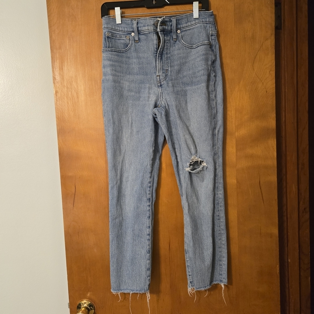 Madewell Perfect Vintage Jeans Rosabelle Wash Distressed 29